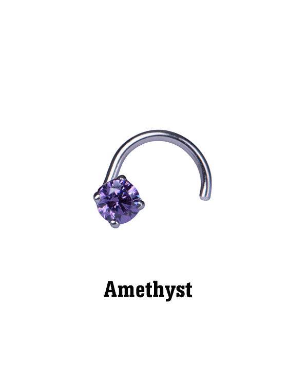 Amethyst sale nose ring